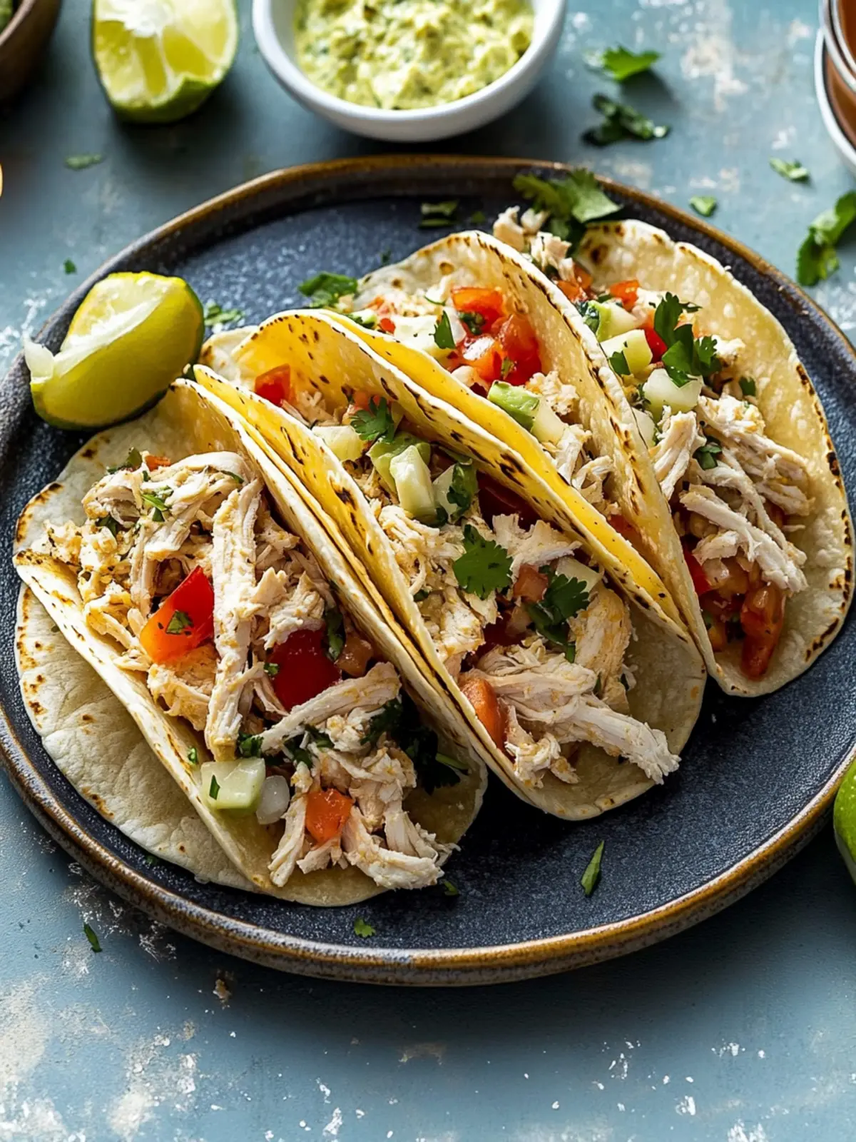 Dairy Free Chicken Tacos with Shredded Chicken Bliss 3 Chicken Tacos with Shredded Chicken