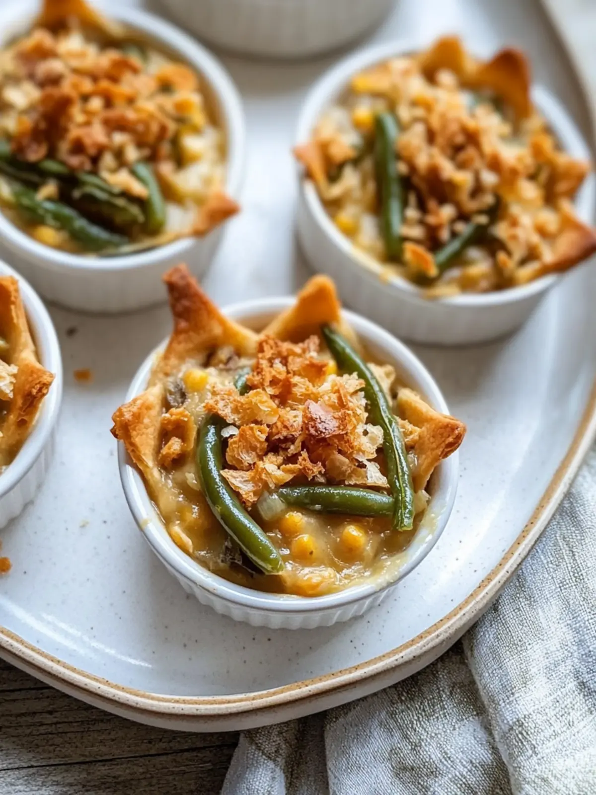 Mini Green Bean Casserole Bites That Wow Every Gatherin 5 Mini Green Bean Casserole