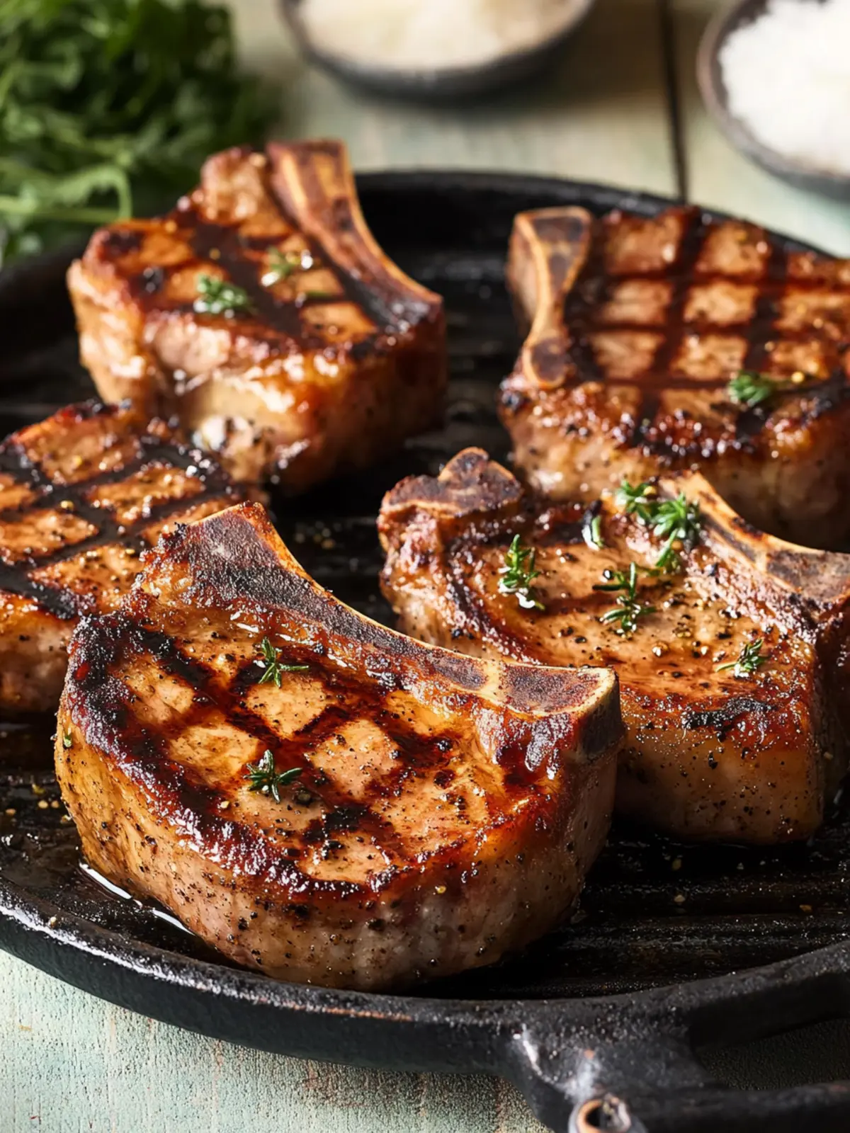 Juicy Grilled Pork Chops with a Flavorful Marinade Secret 3 Grilled Pork Chops