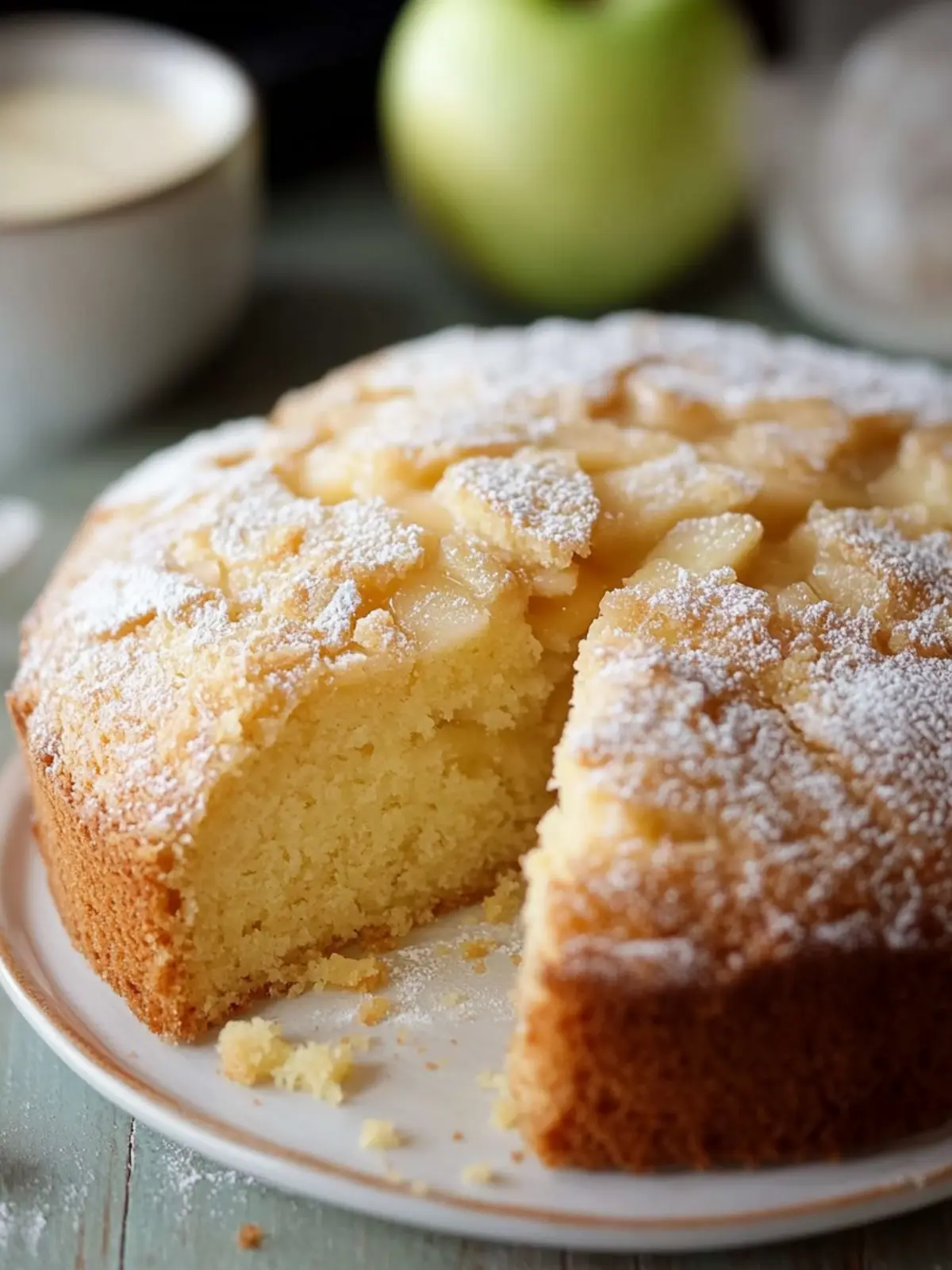 Delicious Irish Apple Cake with Creamy Custard Sauce Delight 3 Irish Apple Cake with Custard Sauce
