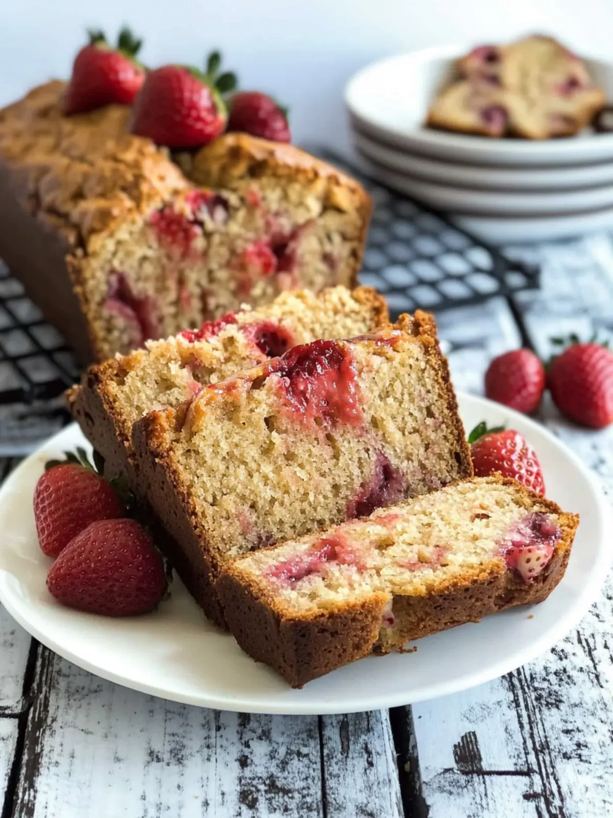 Savory Strawberry Bread With Fresh Strawberries Made Easy 2 Strawberry Bread With Fresh Strawberries