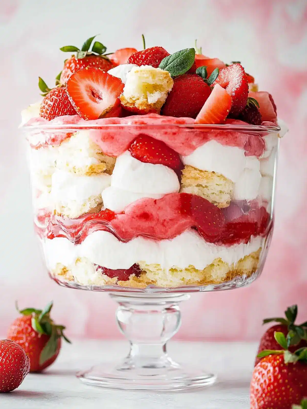 Delightful Strawberry Shortcake Trifle That's Perfect for Sharing 5 Strawberry Shortcake Trifle