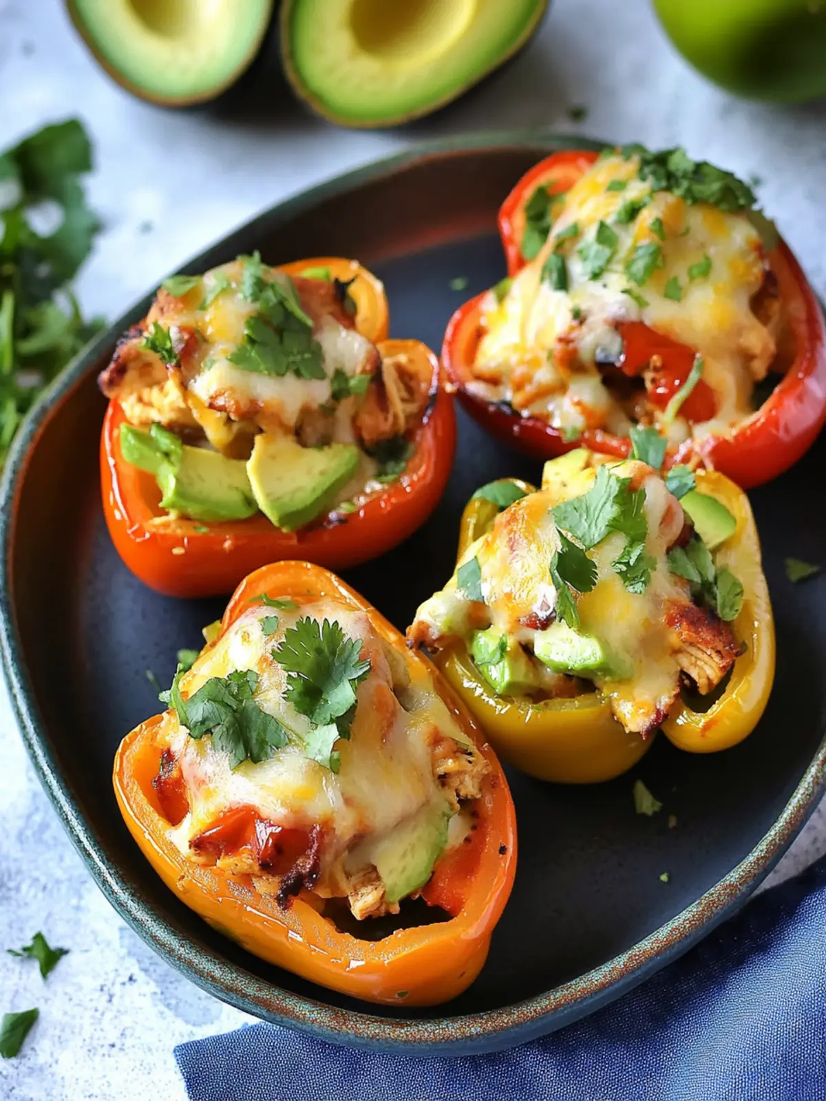 Chipotle Chicken Avocado Stuffed Peppers for a Flavor Boost 4 Chipotle Chicken Avocado Stuffed Peppers