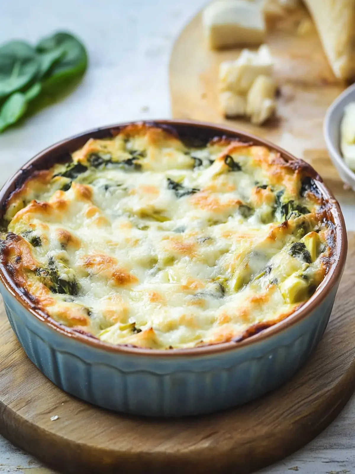 Cheesy Baked Spinach Artichoke Dip: Irresistible Comfort Food 3 Cheesy baked spinach artichoke dip