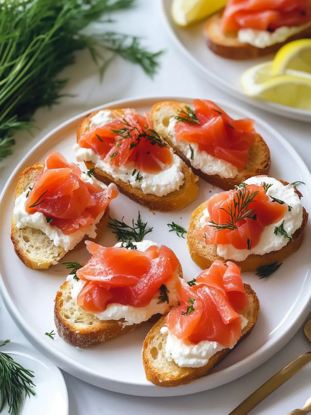 Savory Smoked Salmon Crostini with Creamy Tomato Relish 4 Smoked Salmon Crostini