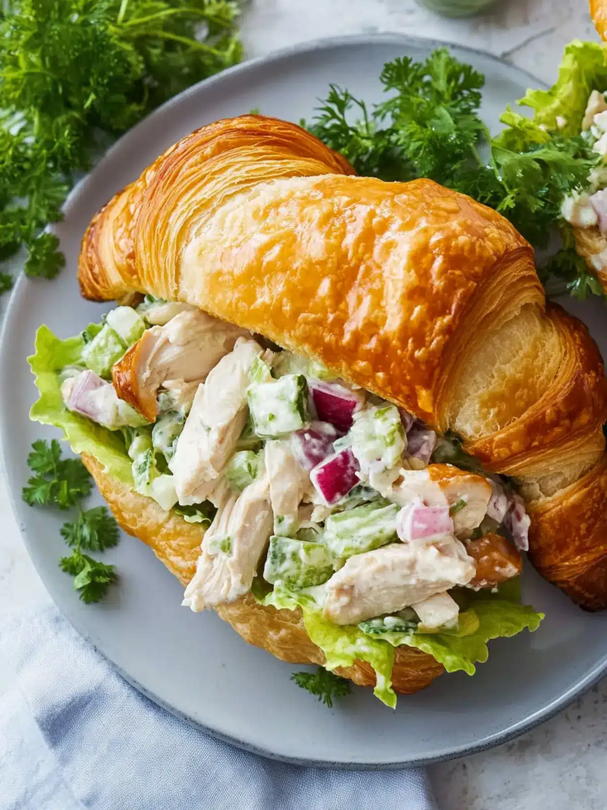Delicious Chicken Salad Croissants for a Fresh, Flavorful Lunch 3 Chicken Salad Croissants