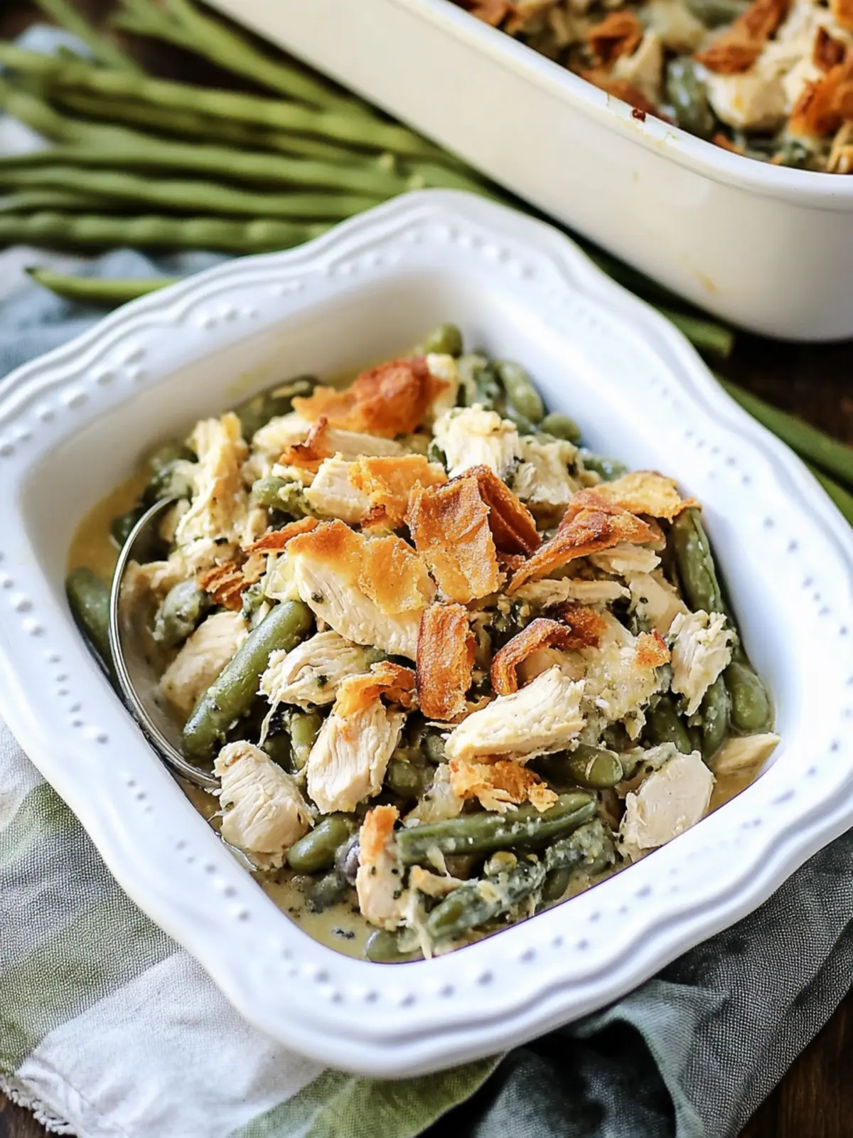 Easy Green Bean Chicken Casserole for Cozy Dinner Nights 5 GREEN BEAN CHICKEN CASSEROLE