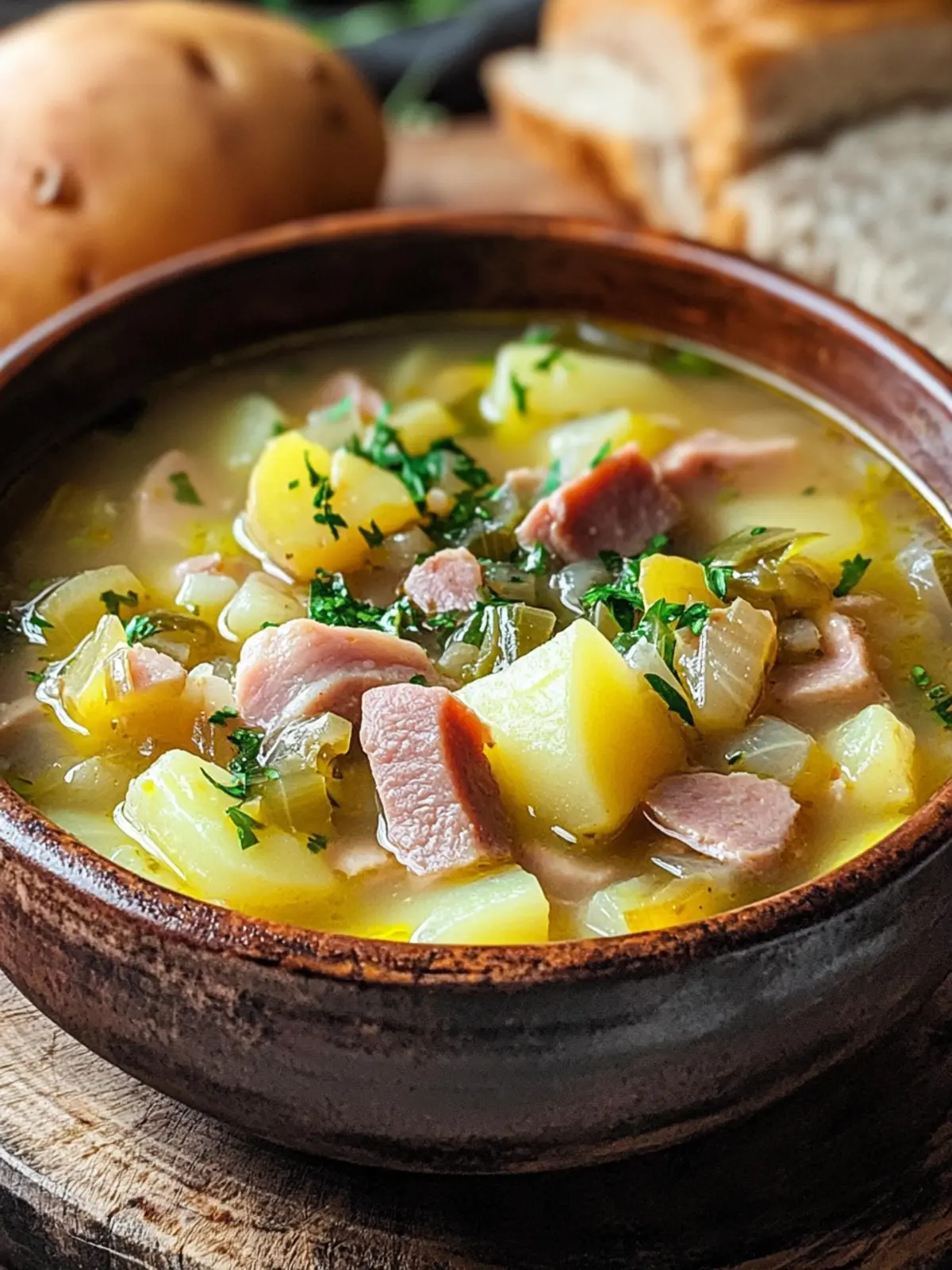 Hearty Ham Bone Soup with Potatoes and Cabbage Bliss 3 Ham Bone Soup with Potatoes and Cabbage