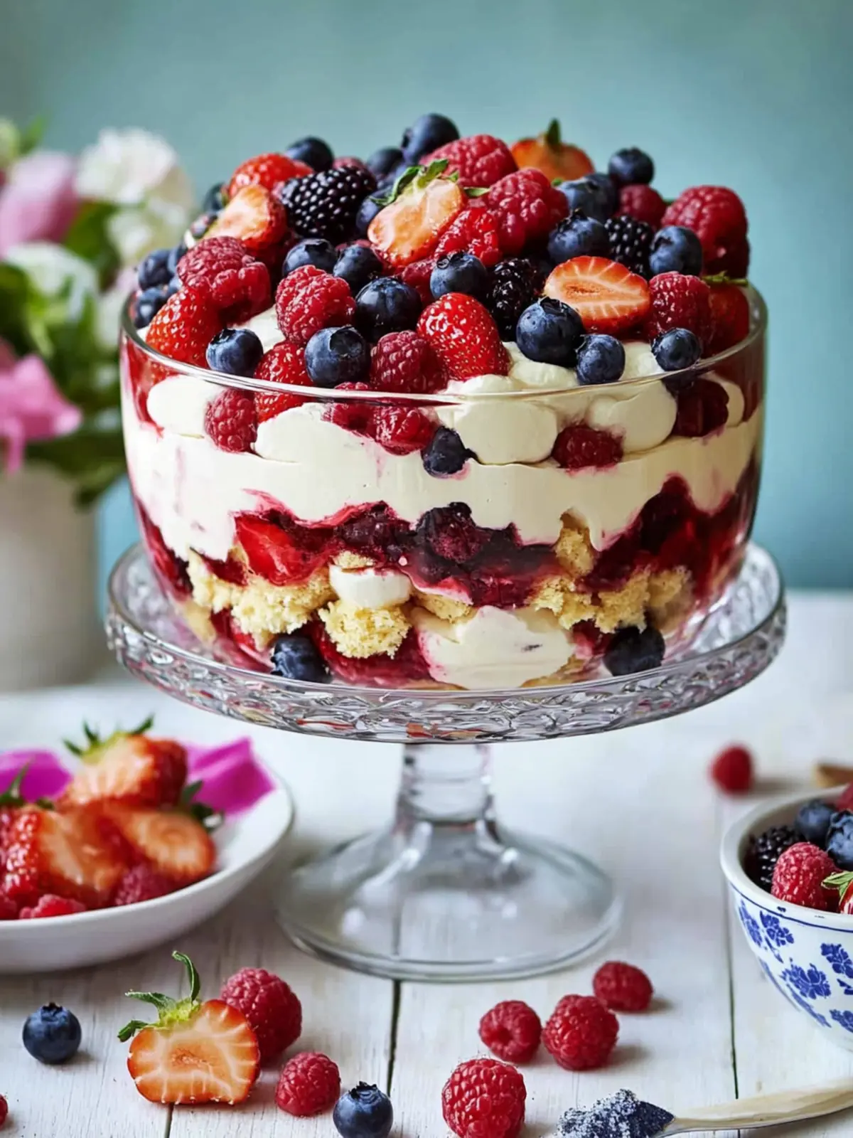 Delicious Summer Berry Trifle: A Layered Dessert Dream 4 Summer Berry Trifle