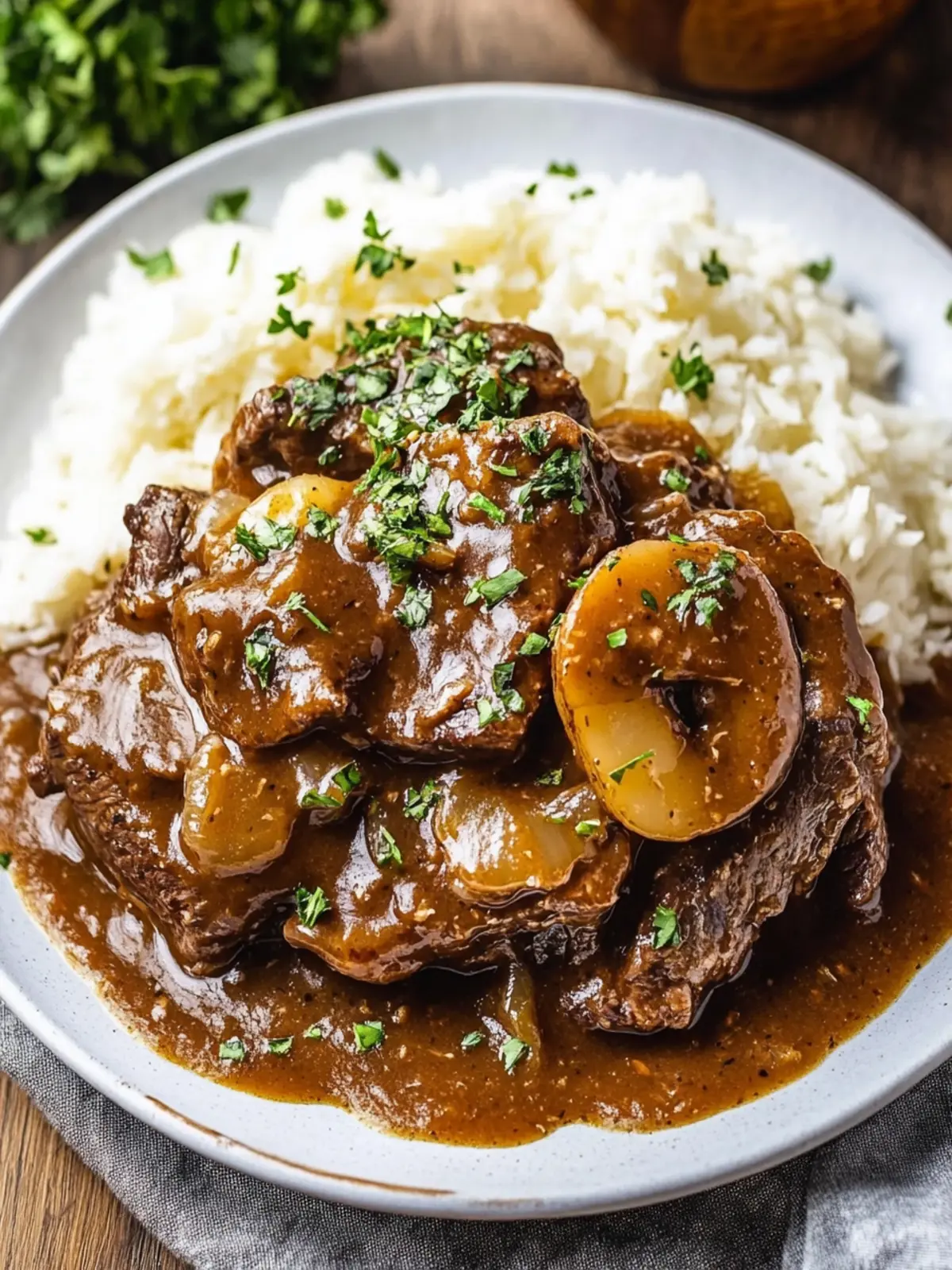 Savory Crockpot Smothered Steak That Melts in Your Mouth 4 Crockpot Smothered Steak