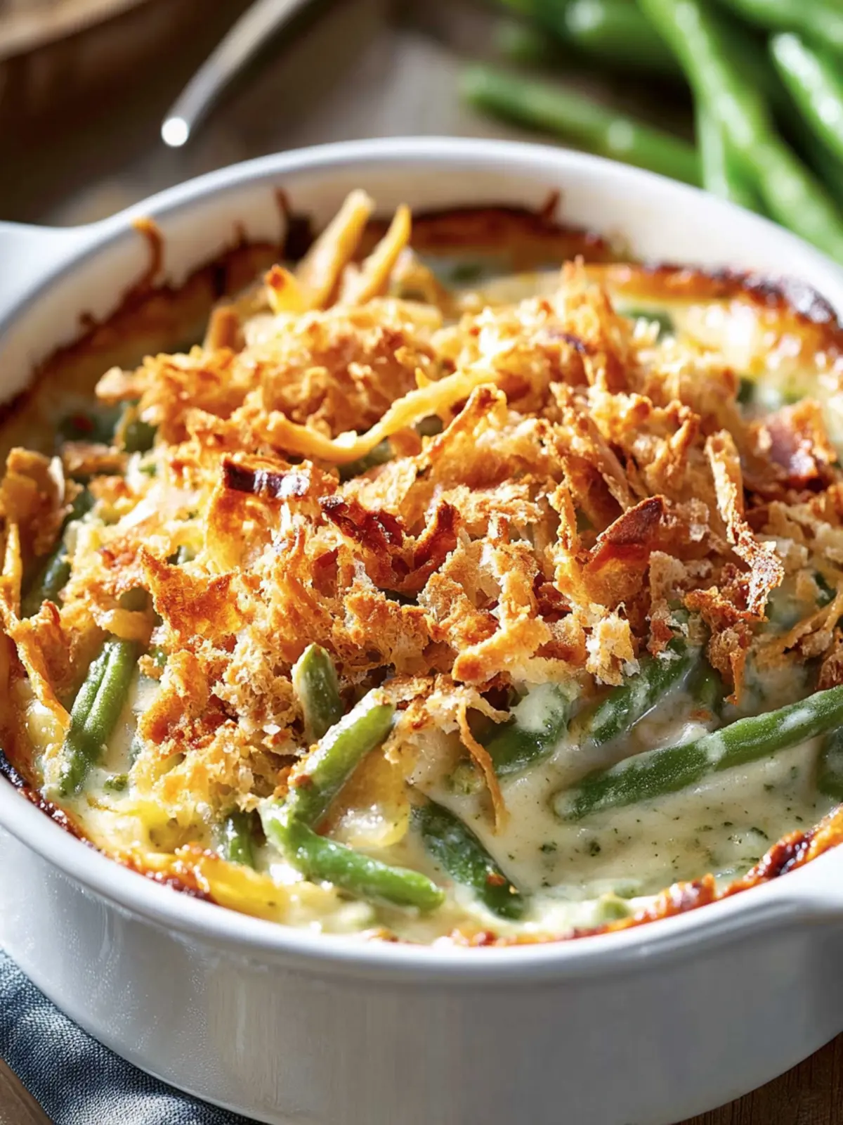 Ultimate Campbell’s Green Bean Casserole You'll Crave Forever 3 Campbell’s Green Bean Casserole
