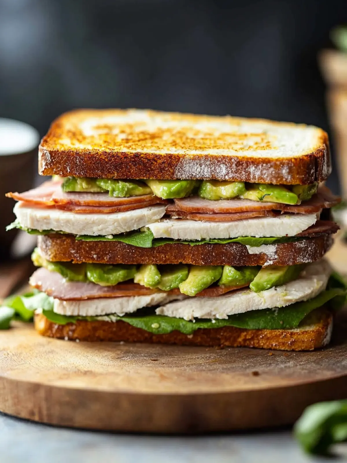 Ultimate Turkey Avocado Sandwich with Crispy Bacon Delight 3 Turkey Avocado Sandwich