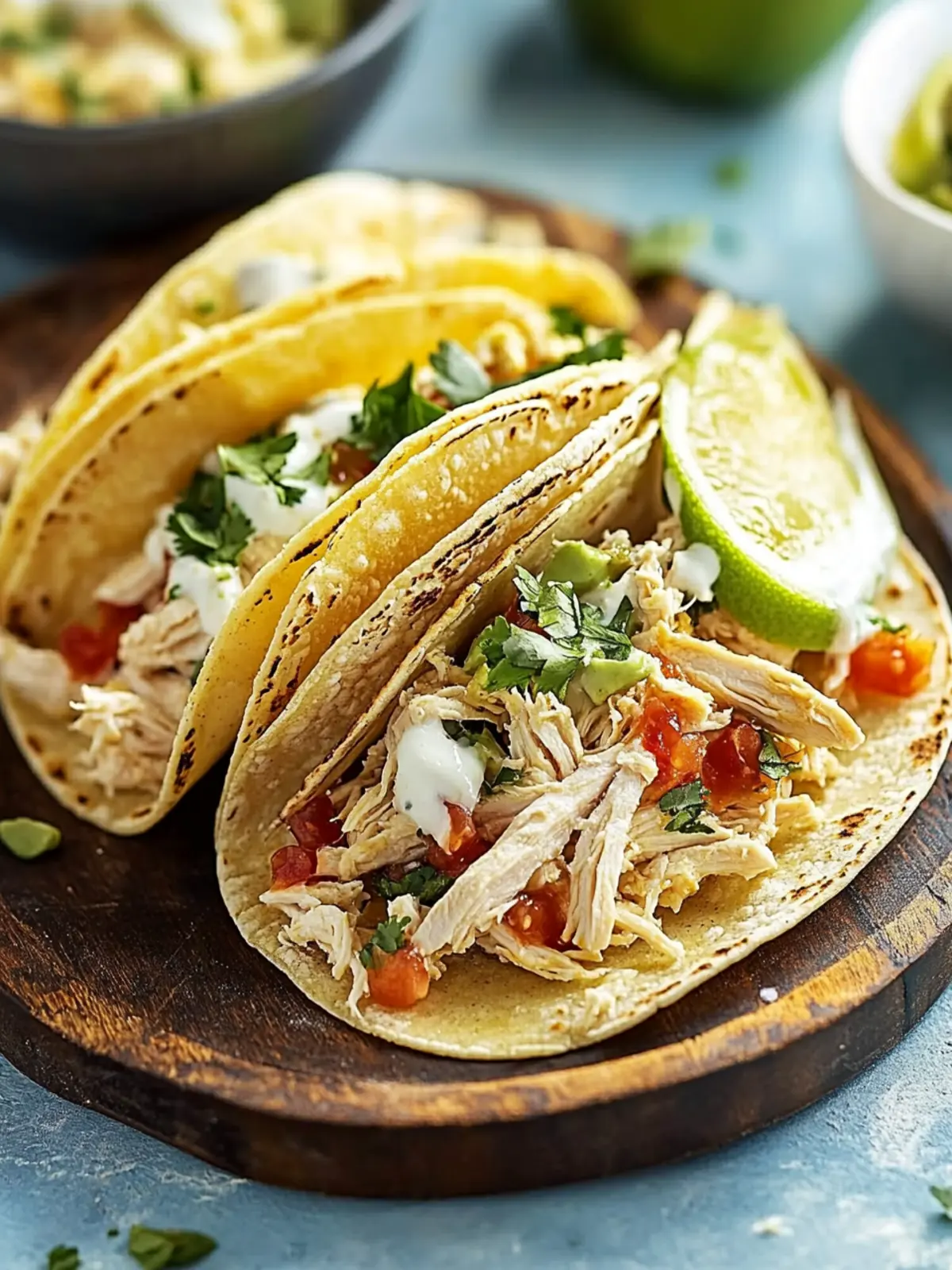 Dairy Free Chicken Tacos with Shredded Chicken Bliss 5 Chicken Tacos with Shredded Chicken