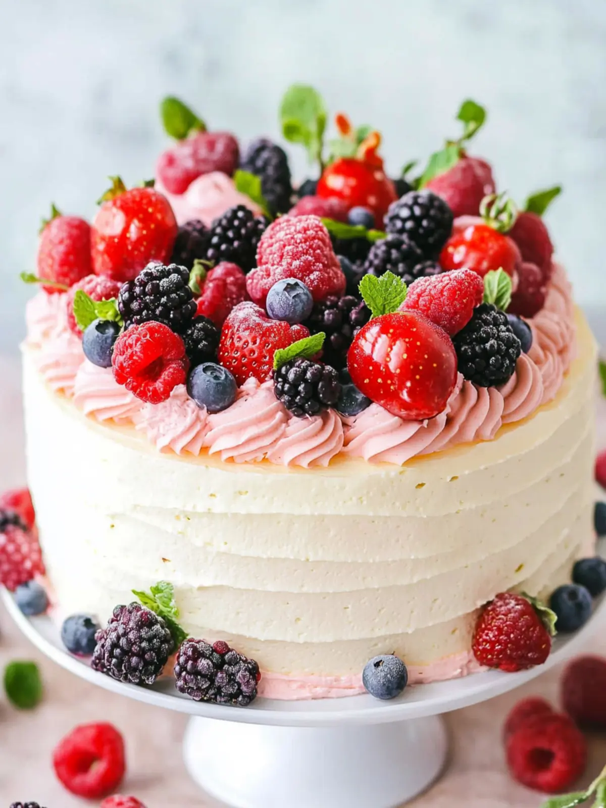 Delicious Berry Mascarpone Layer Cake for Sweet Celebrations 2 Berry Mascarpone Layer Cake