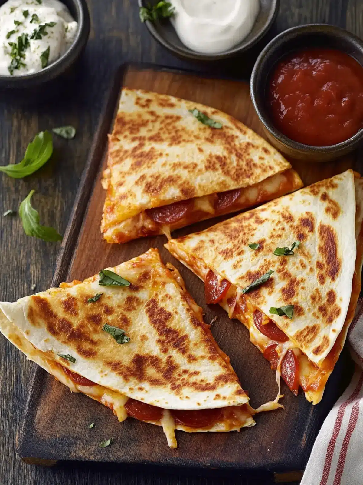 Pepperoni Pizza Quesadillas: A Crispy Upgrade You’ll Love 3 Pepperoni Pizza Quesadillas