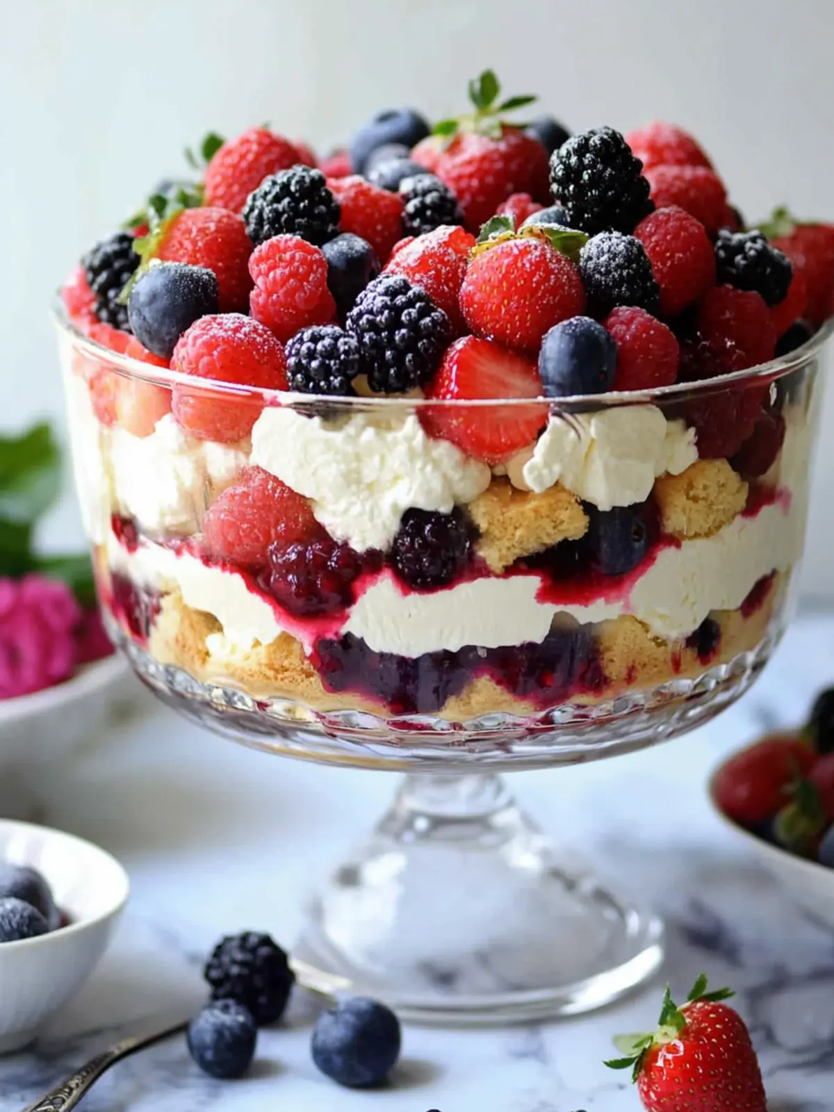 Delicious Summer Berry Trifle: A Layered Dessert Dream 2 Summer Berry Trifle