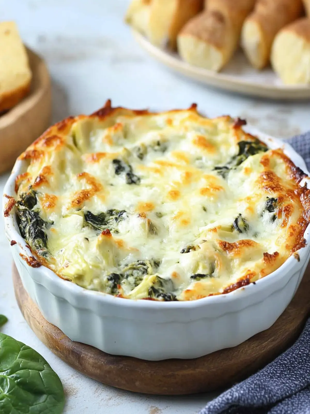 Cheesy Baked Spinach Artichoke Dip: Irresistible Comfort Food 5 Cheesy baked spinach artichoke dip
