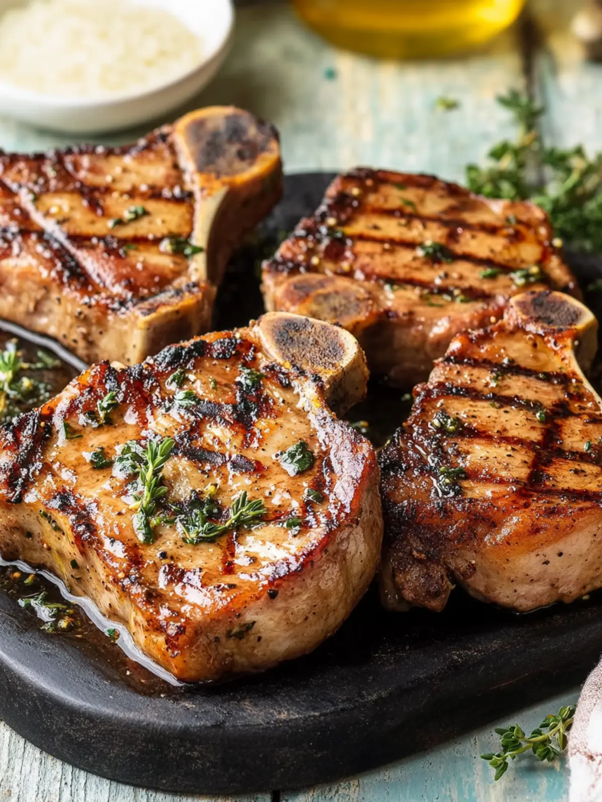 Juicy Grilled Pork Chops with a Flavorful Marinade Secret 2 Grilled Pork Chops