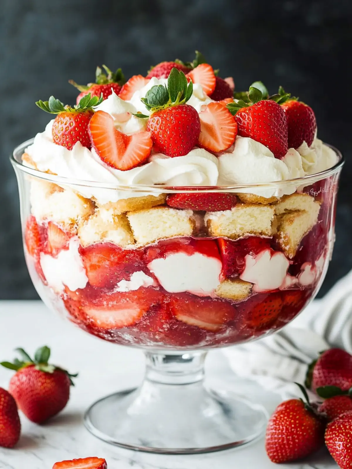 Delightful Strawberry Shortcake Trifle That's Perfect for Sharing 4 Strawberry Shortcake Trifle