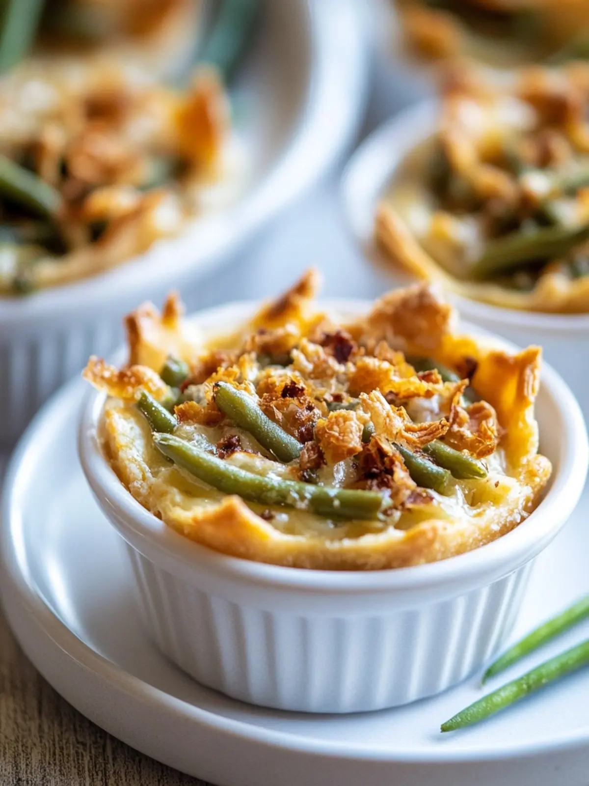 Mini Green Bean Casserole Bites That Wow Every Gatherin 2 Mini Green Bean Casserole