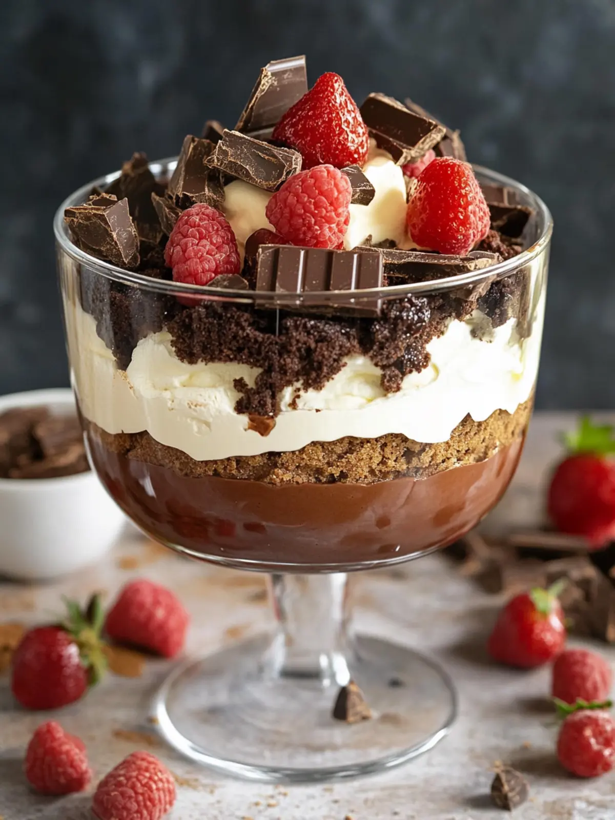 Decadent Chocolate Brownie Trifle That'll Wow Your Guests 3 Chocolate Brownie Trifle
