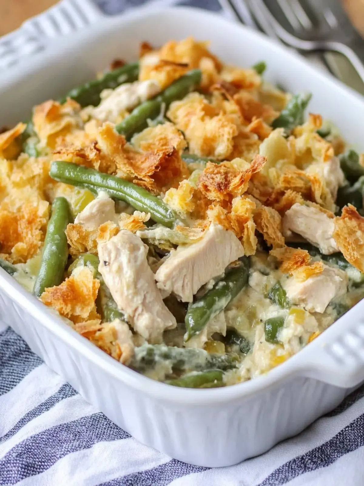 Irresistible Chicken Green Bean Casserole You'll Crave! 3 Chicken Green Bean Casserole