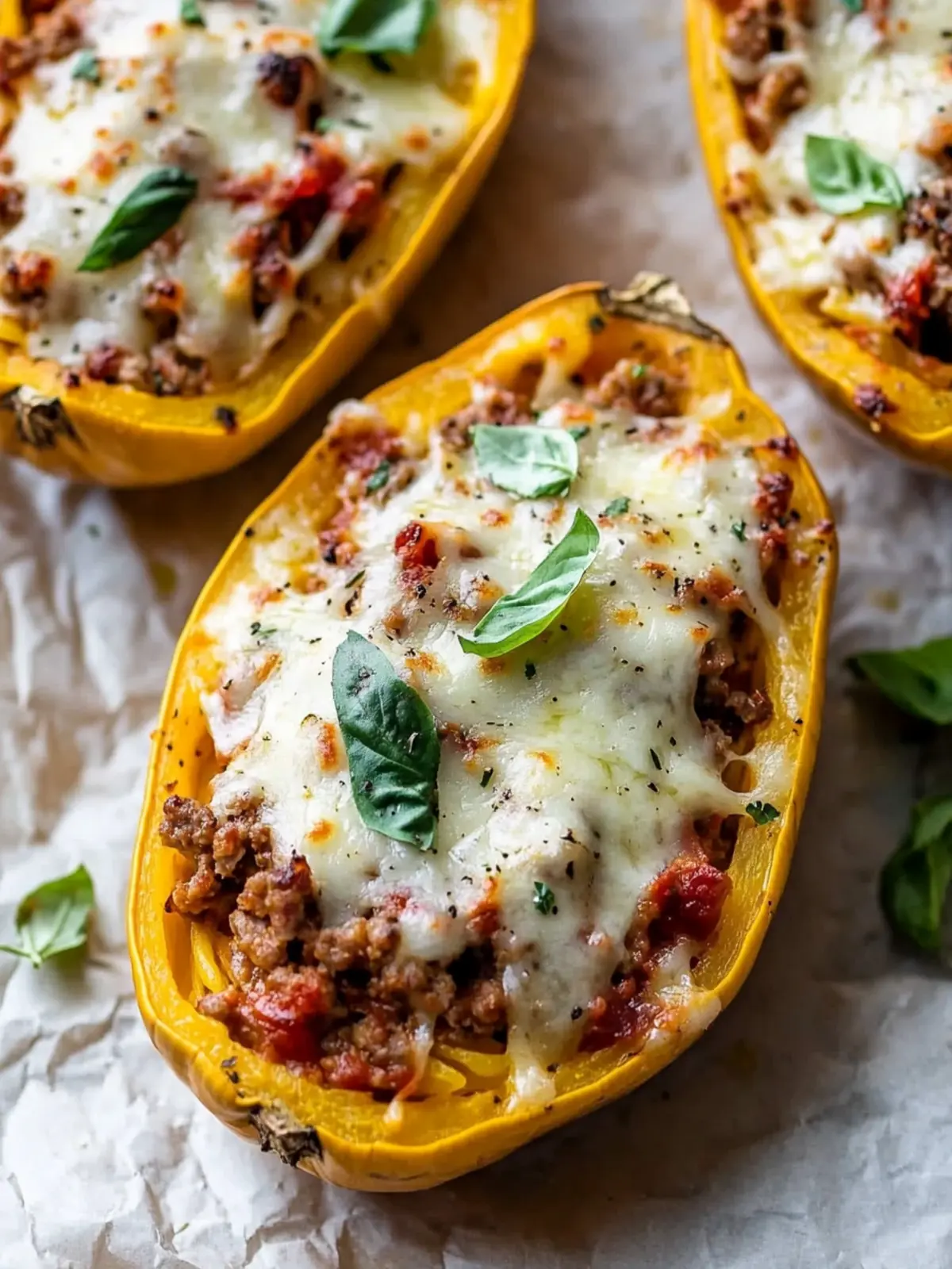 Delicious Spaghetti Squash Sausage Lasagna Boats You’ll Love 5 Spaghetti Squash Sausage Lasagna Boats
