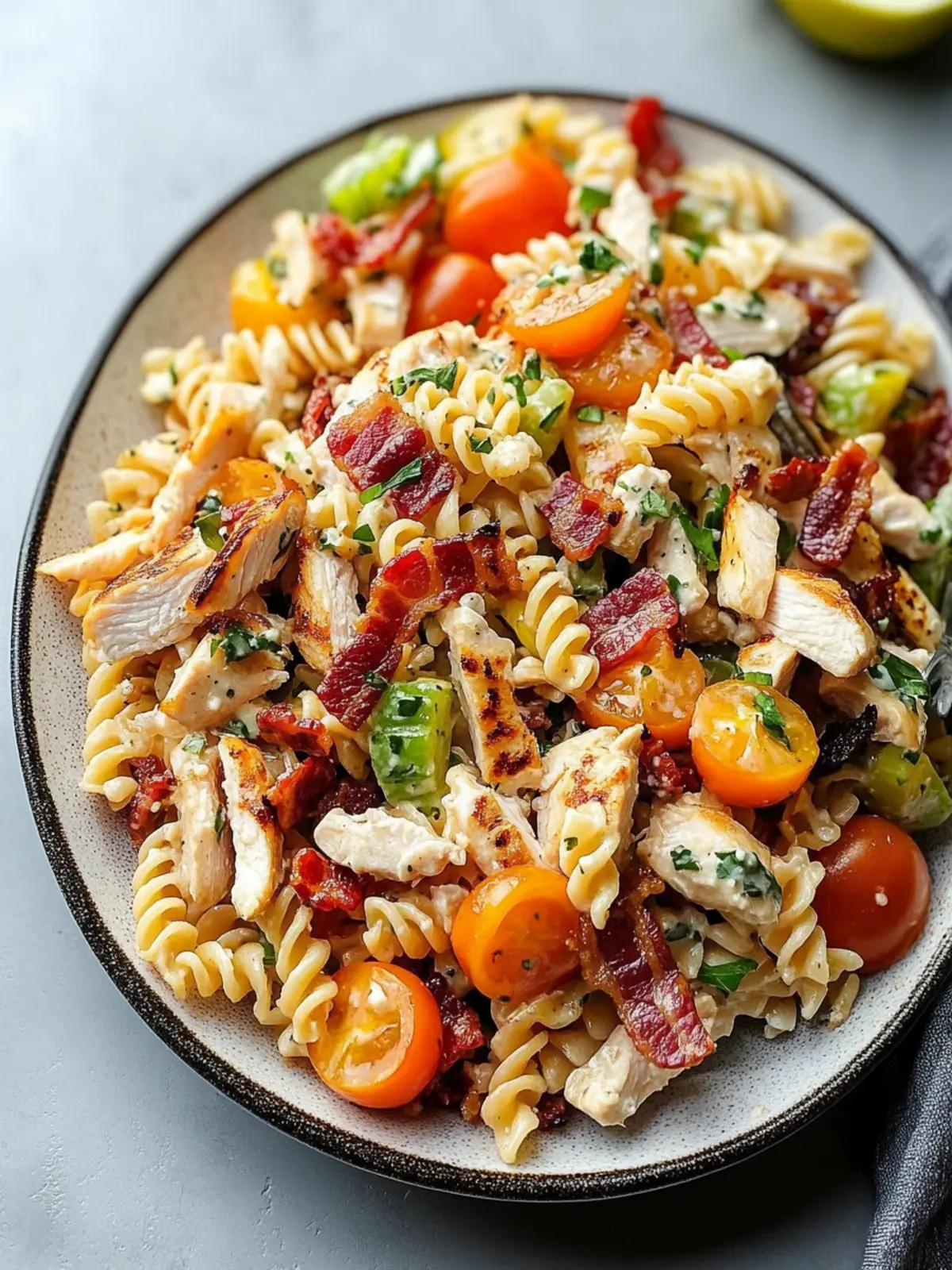 Delicious Grilled Chicken Bacon Ranch Pasta Salad You’ll Love 3 Grilled Chicken Bacon Ranch Pasta Salad