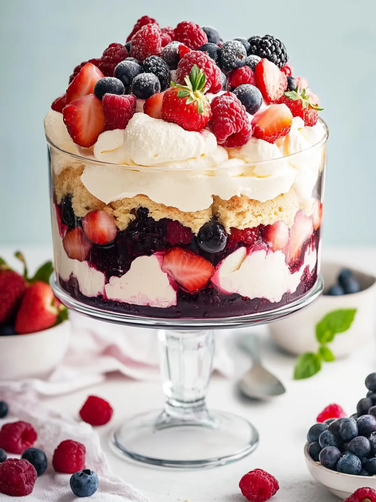 Delicious Mixed Berry Trifle for Your Sweet Tooth Cravings 5 Mixed Berry Trifle
