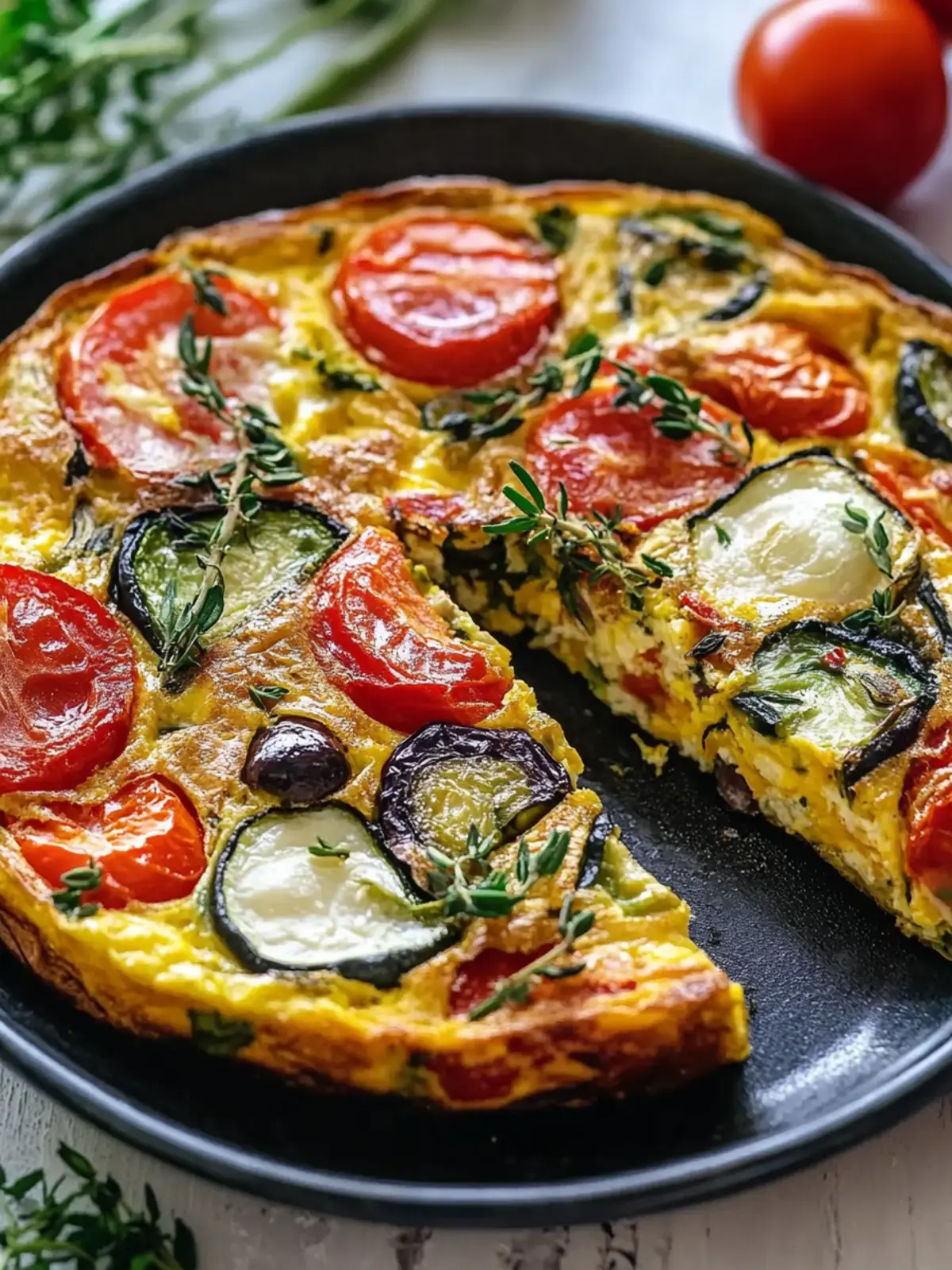 Mediterranean Frittata Veggie for an Easy Weeknight Meal 2 Mediterranean Frittata Veggie