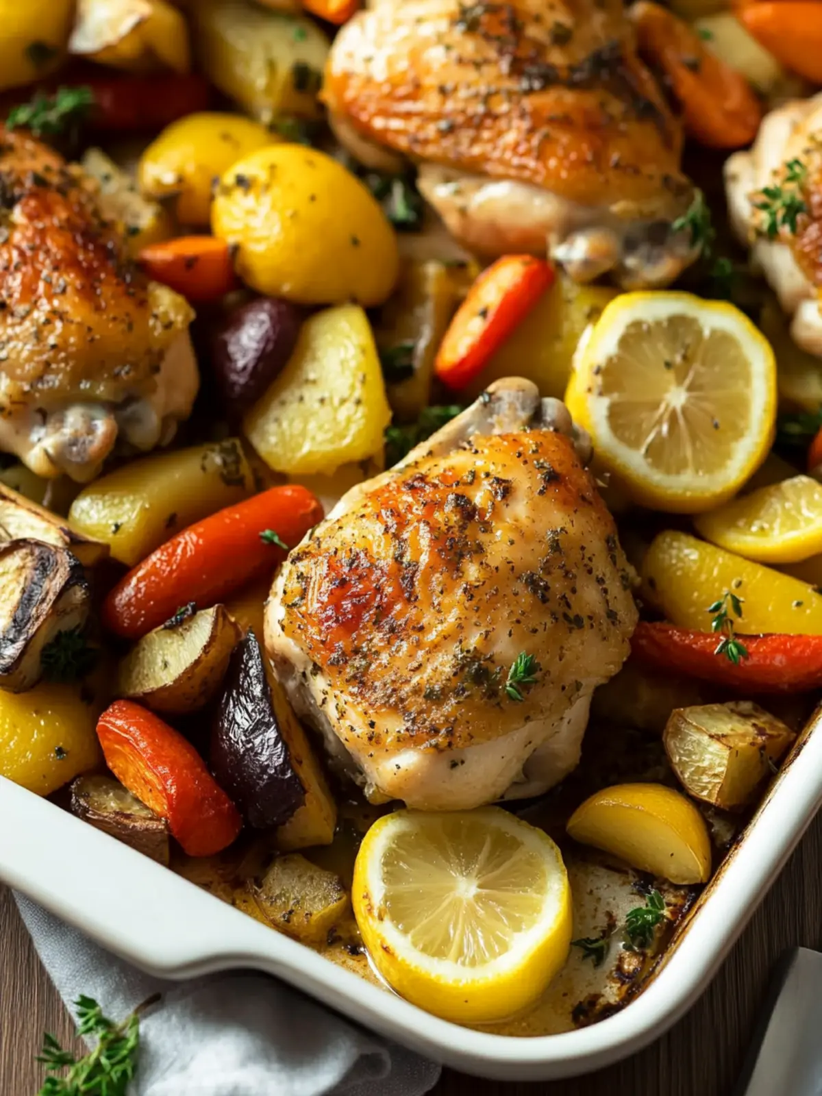 Sheet Pan Lemon Herb Chicken and Vegetables Made Easy 3 Sheet Pan Lemon Herb Chicken and Vegetables