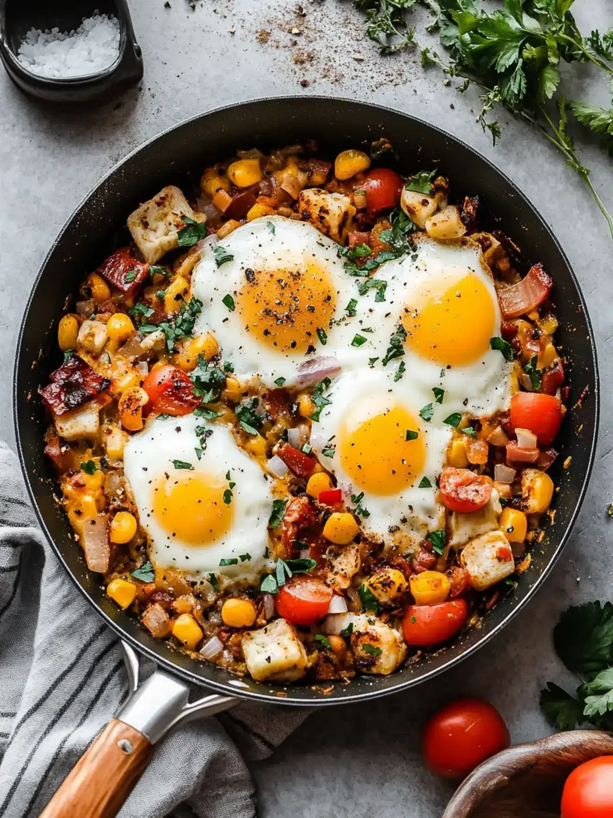 Sizzling Breakfast Skillet: A Hearty Morning Delight 3 Breakfast Skillet