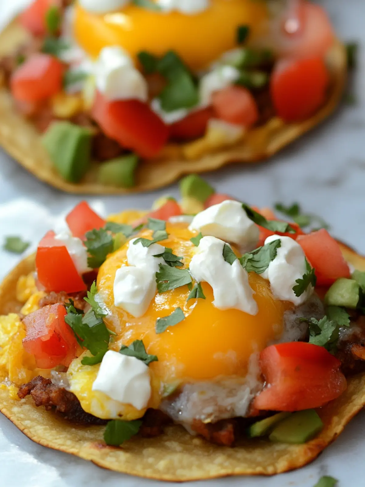 Loaded Breakfast Tostadas: A Flavor-Packed Morning Delight 2 Loaded Breakfast Tostadas