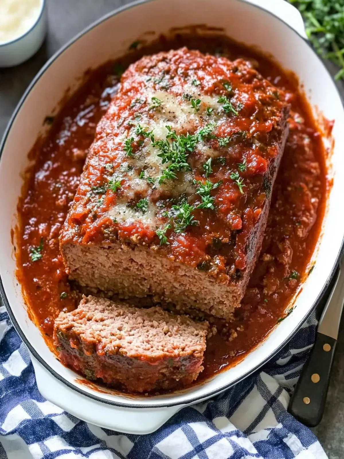 Italian Meatloaf with Marinara Sauce: Comfort Food Magic 4 Italian Meatloaf with Marinara Sauce