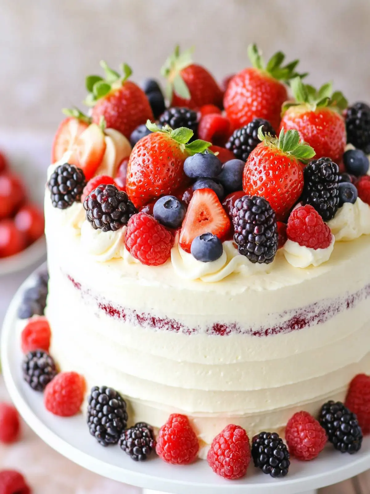 Delicious Berry Mascarpone Layer Cake for Sweet Celebrations 5 Berry Mascarpone Layer Cake