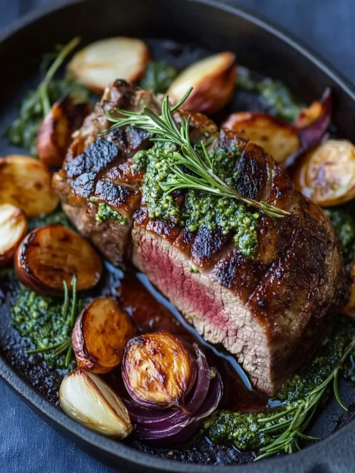 Irresistible Roast Lamb With Rosemary, Garlic, and Pesto Bliss 5 Roast Lamb With Rosemary, Garlic and Pesto