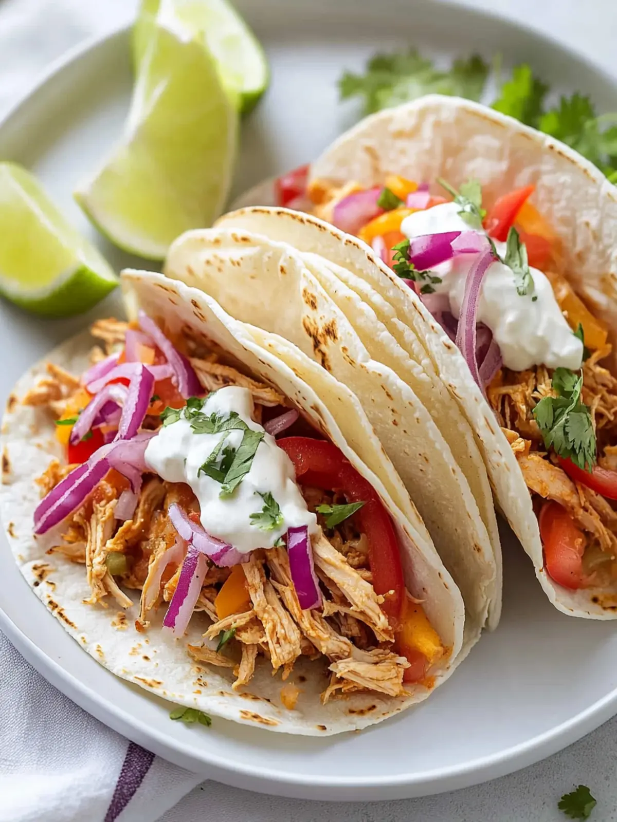 Savory Crockpot Chicken Tacos for Effortless Dining Delight 2 Crockpot Chicken Tacos