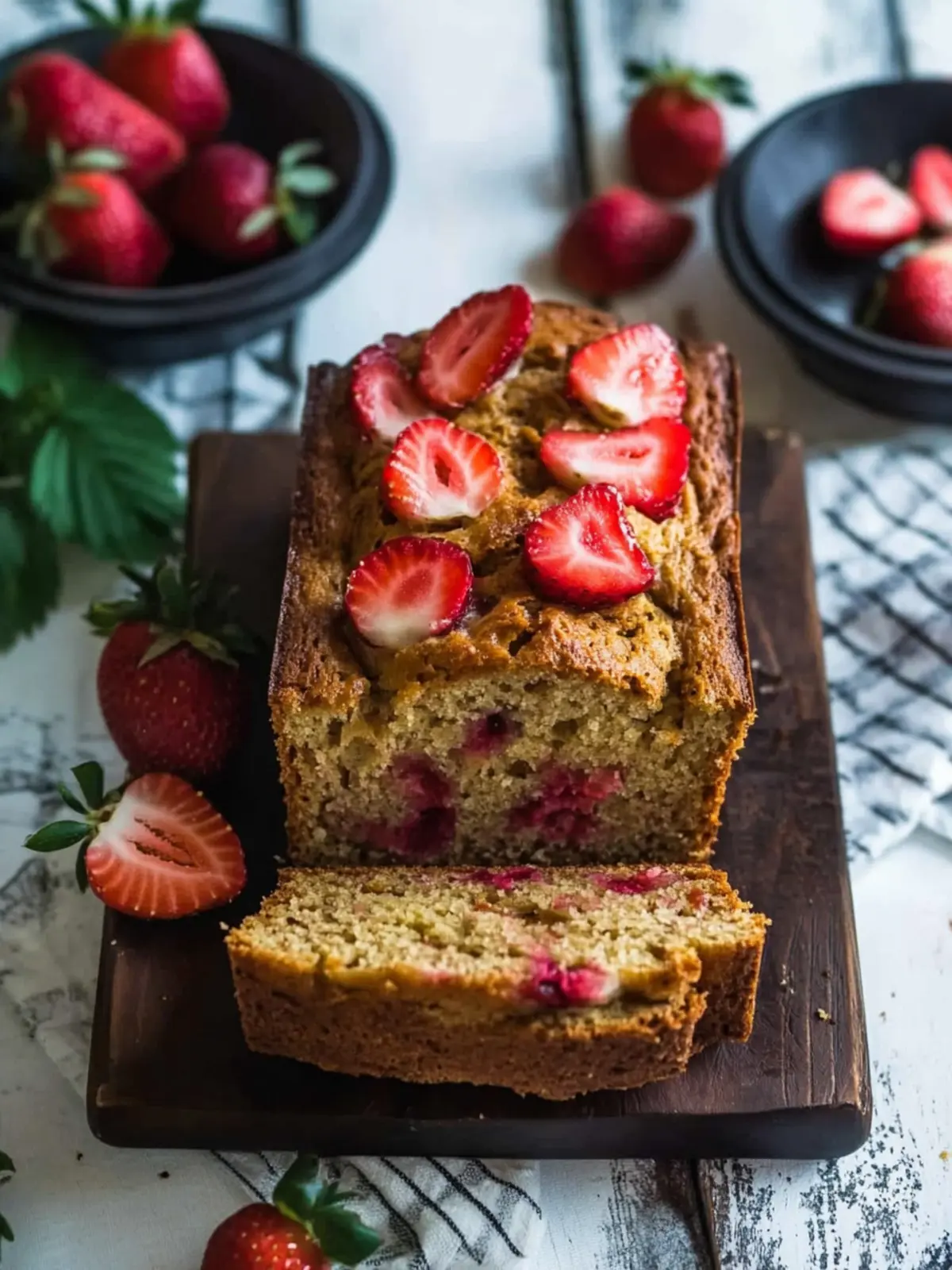 Savory Strawberry Bread With Fresh Strawberries Made Easy 4 Strawberry Bread With Fresh Strawberries