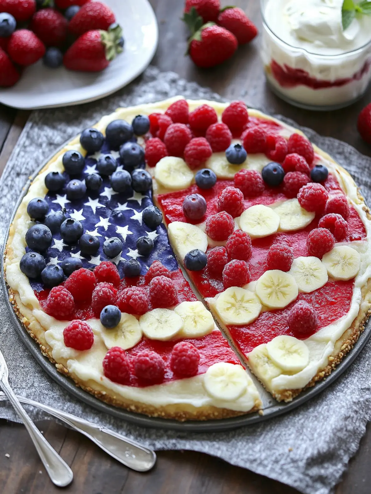 American Flag Fruit Pizza: Your Summer Celebration Dessert 3 American Flag Fruit Pizza