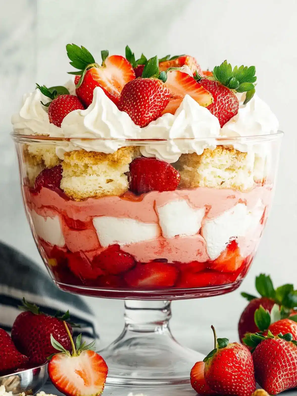Delightful Strawberry Shortcake Trifle That's Perfect for Sharing 2 Strawberry Shortcake Trifle