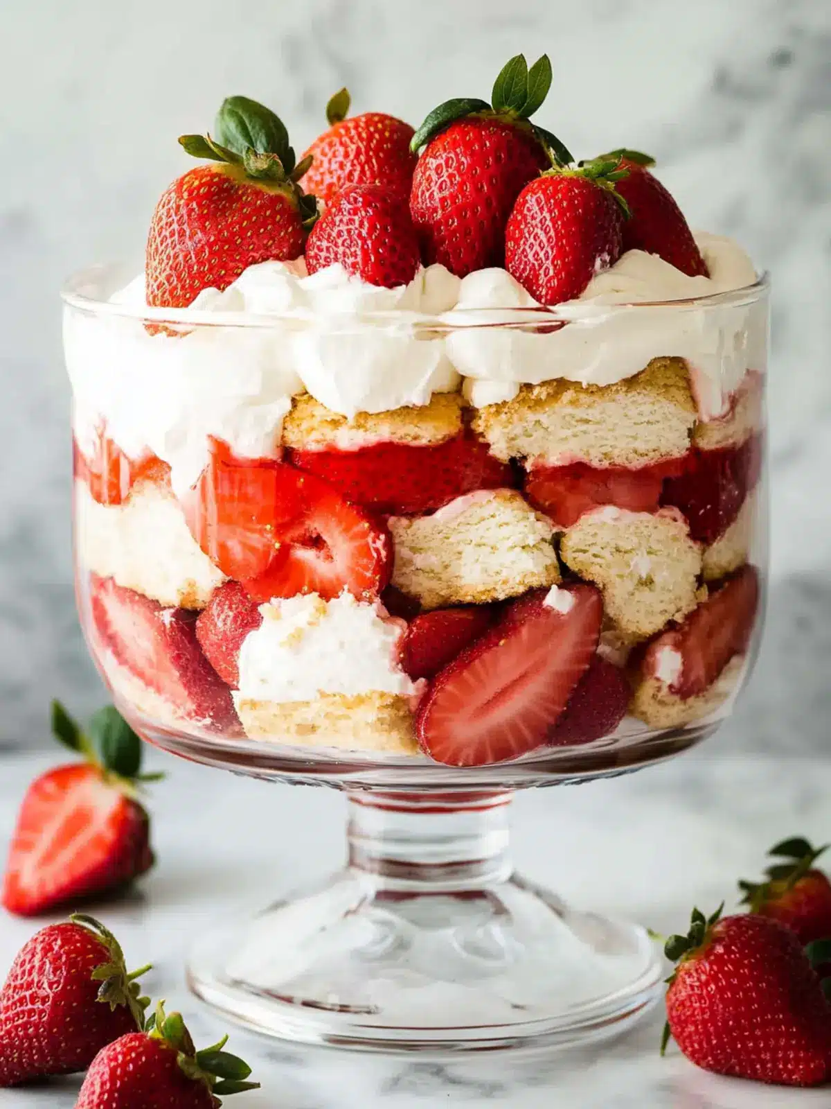 Delightful Strawberry Shortcake Trifle That's Perfect for Sharing 3 Strawberry Shortcake Trifle