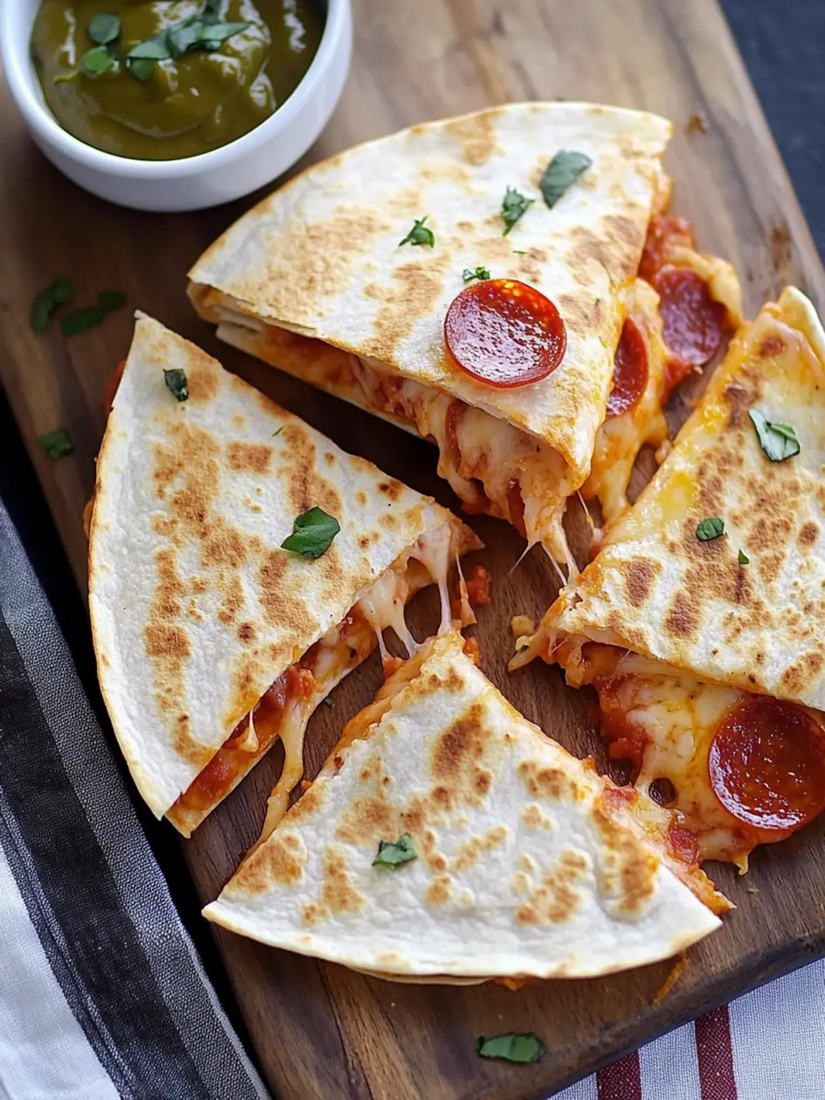 Pepperoni Pizza Quesadillas: A Crispy Upgrade You’ll Love 5 Pepperoni Pizza Quesadillas