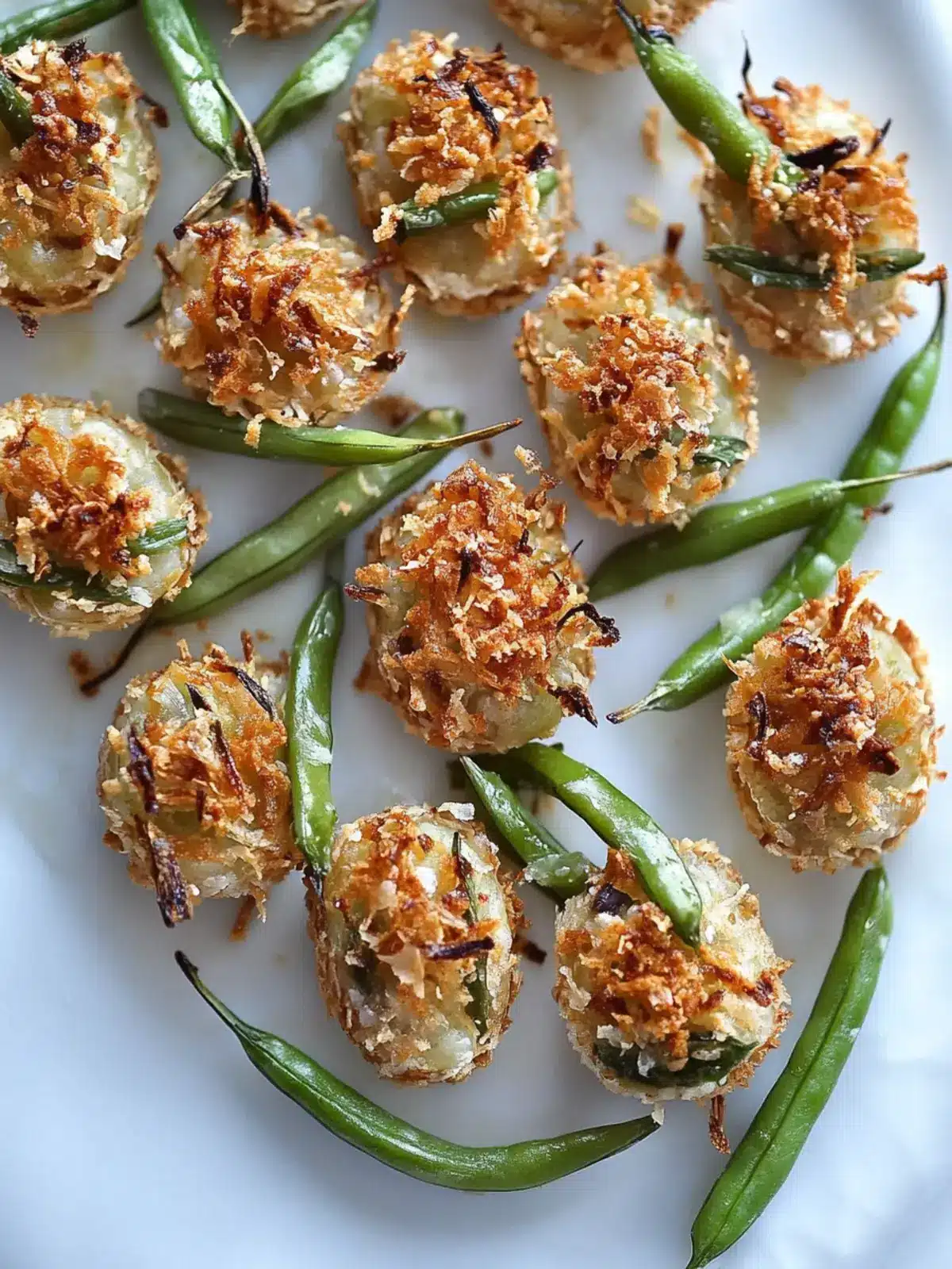 Crispy Green Bean Casserole Bites You Can't Resist 4 Green Bean Casserole Bites