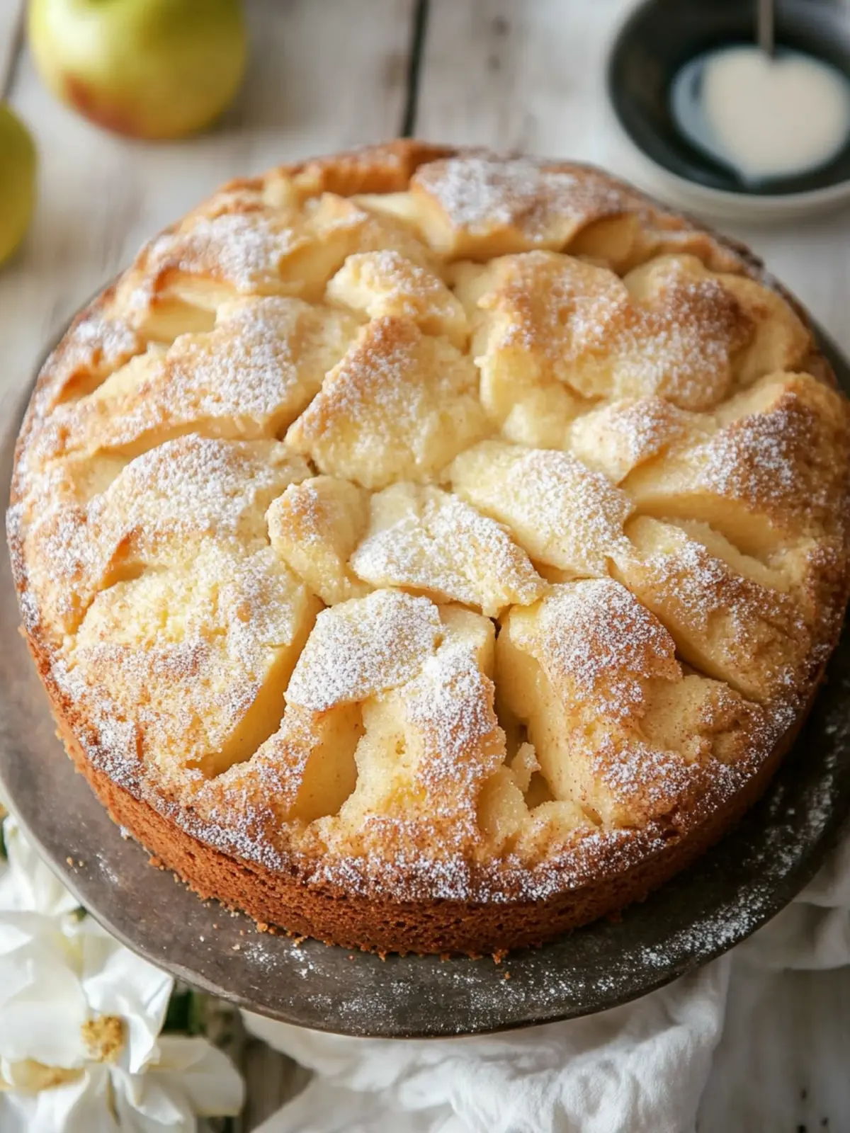 Delicious Irish Apple Cake with Creamy Custard Sauce Delight 2 Irish Apple Cake with Custard Sauce