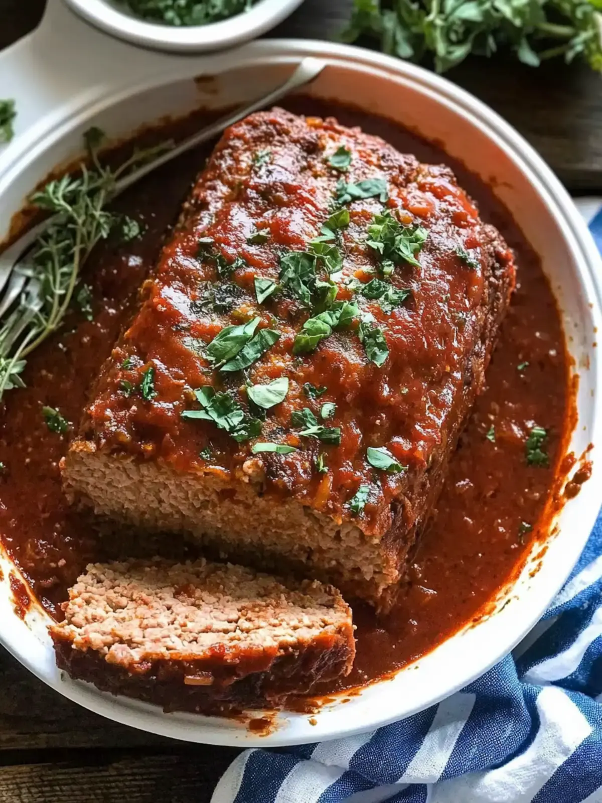 Italian Meatloaf with Marinara Sauce: Comfort Food Magic 2 Italian Meatloaf with Marinara Sauce
