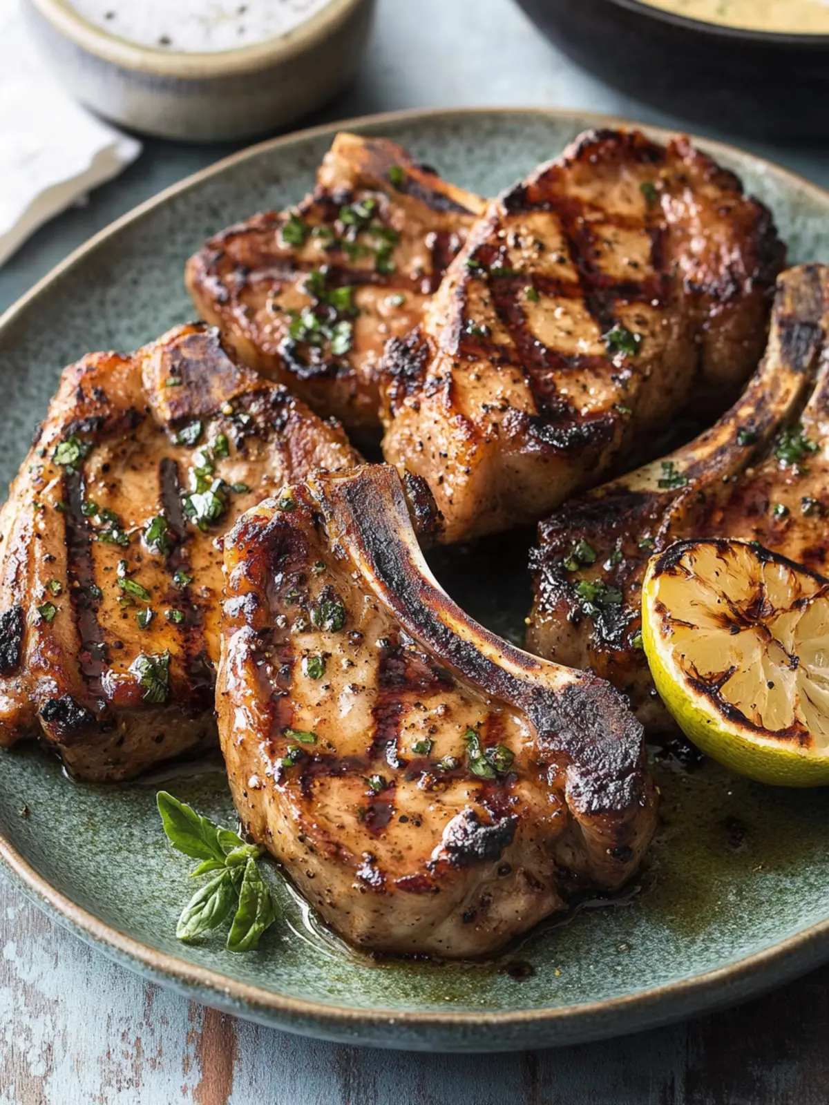 Savory Grilled Pork Chops with Sweet Marinade Magic 4 Grilled Pork Chops