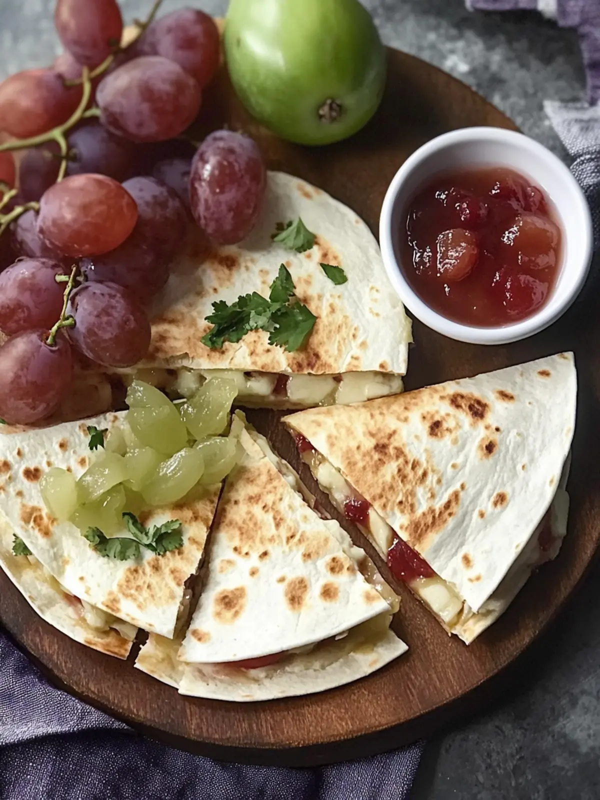 Brie and Grape Quesadilla: A Sweet Savory Delight to Savor 3 Brie and Grape Quesadilla