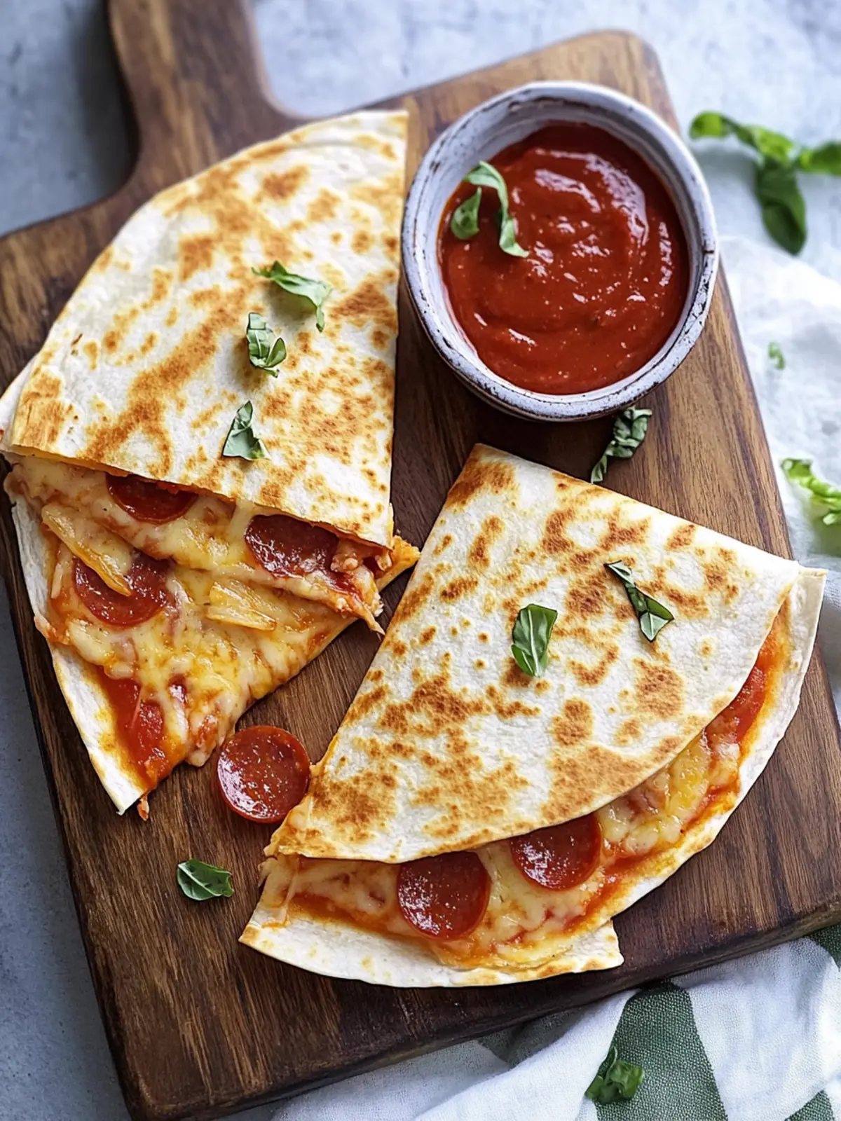 Pepperoni Pizza Quesadillas: A Crispy Upgrade You’ll Love 2 Pepperoni Pizza Quesadillas