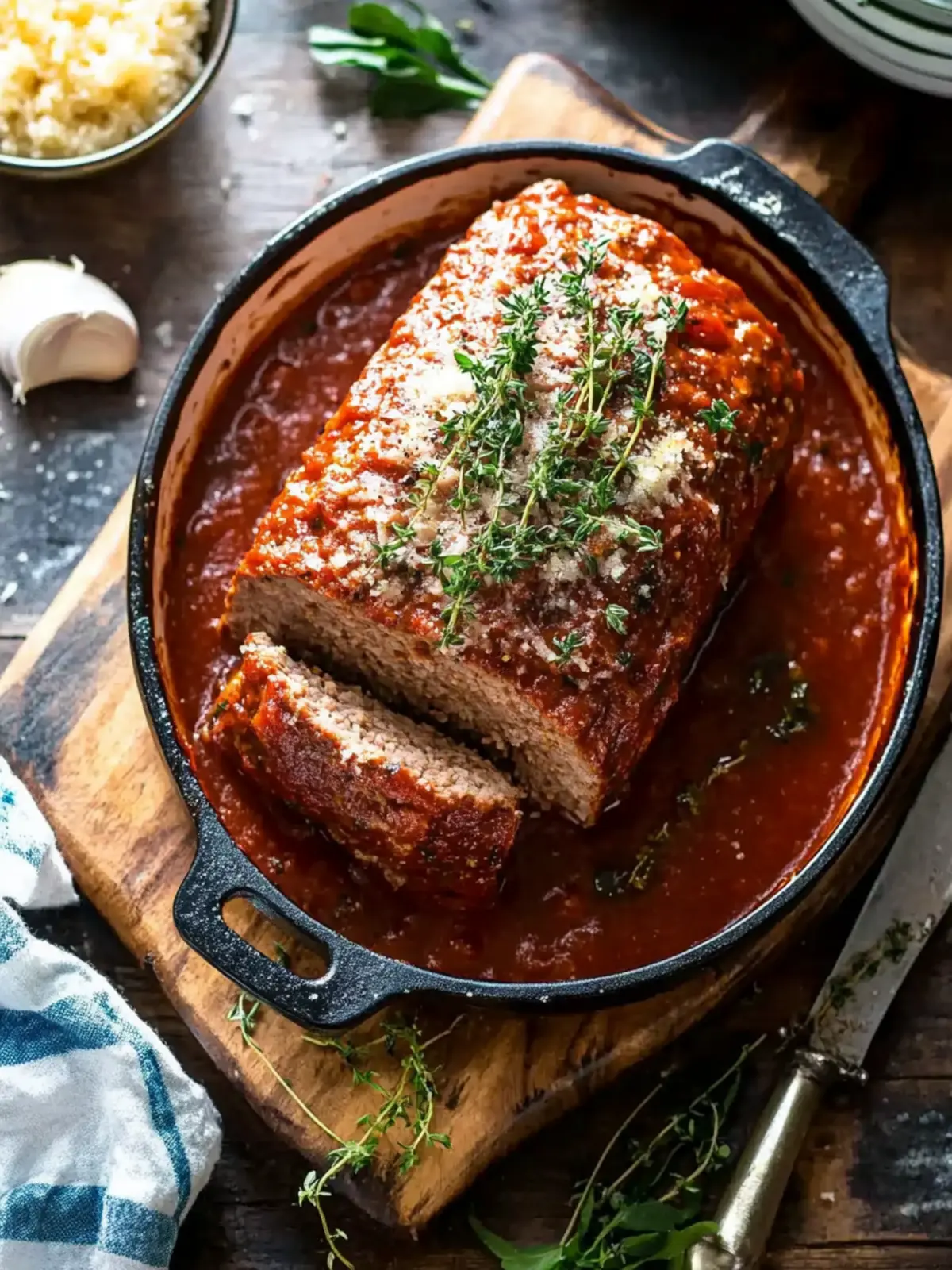 Italian Meatloaf with Marinara Sauce: Comfort Food Magic 5 Italian Meatloaf with Marinara Sauce