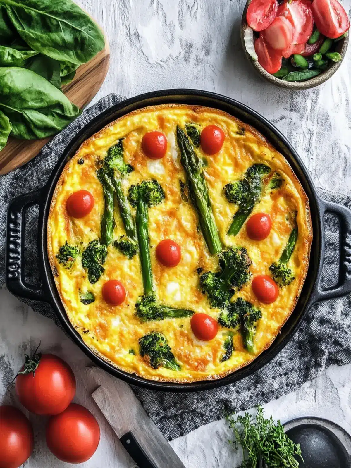 Savory Baked Frittata with Turkey Ham and Veggies Delight 3 Baked Frittata